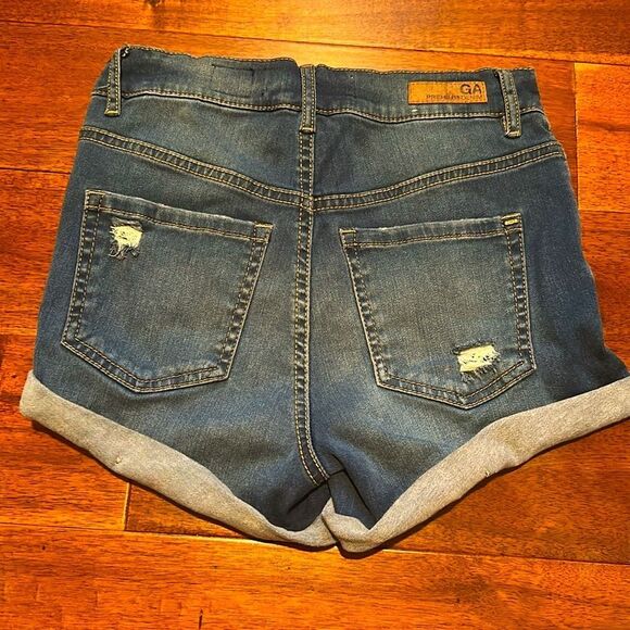 Garage Denim Distressed Women Shorts Size 01 - Picture 6 of 9